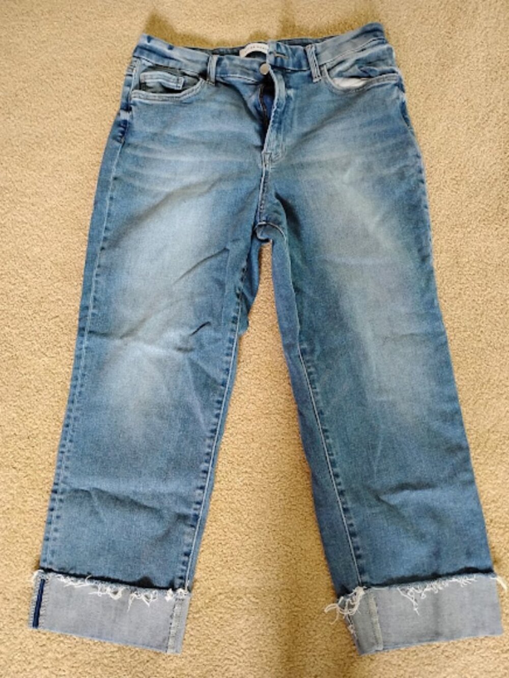Flying Monkey crop cuff jeans 32" waist size 14?